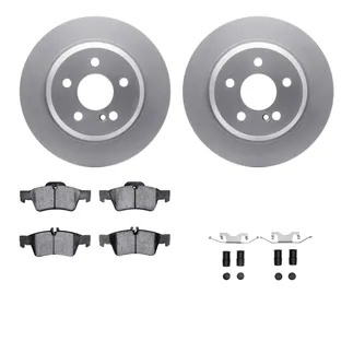 R1 Concepts WDUH1-63155 Carbon Series Brake Rotors W/ 5000 Oep Brake Pads & Hdw